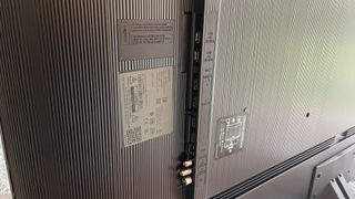 Samsung Q80C back panel ports