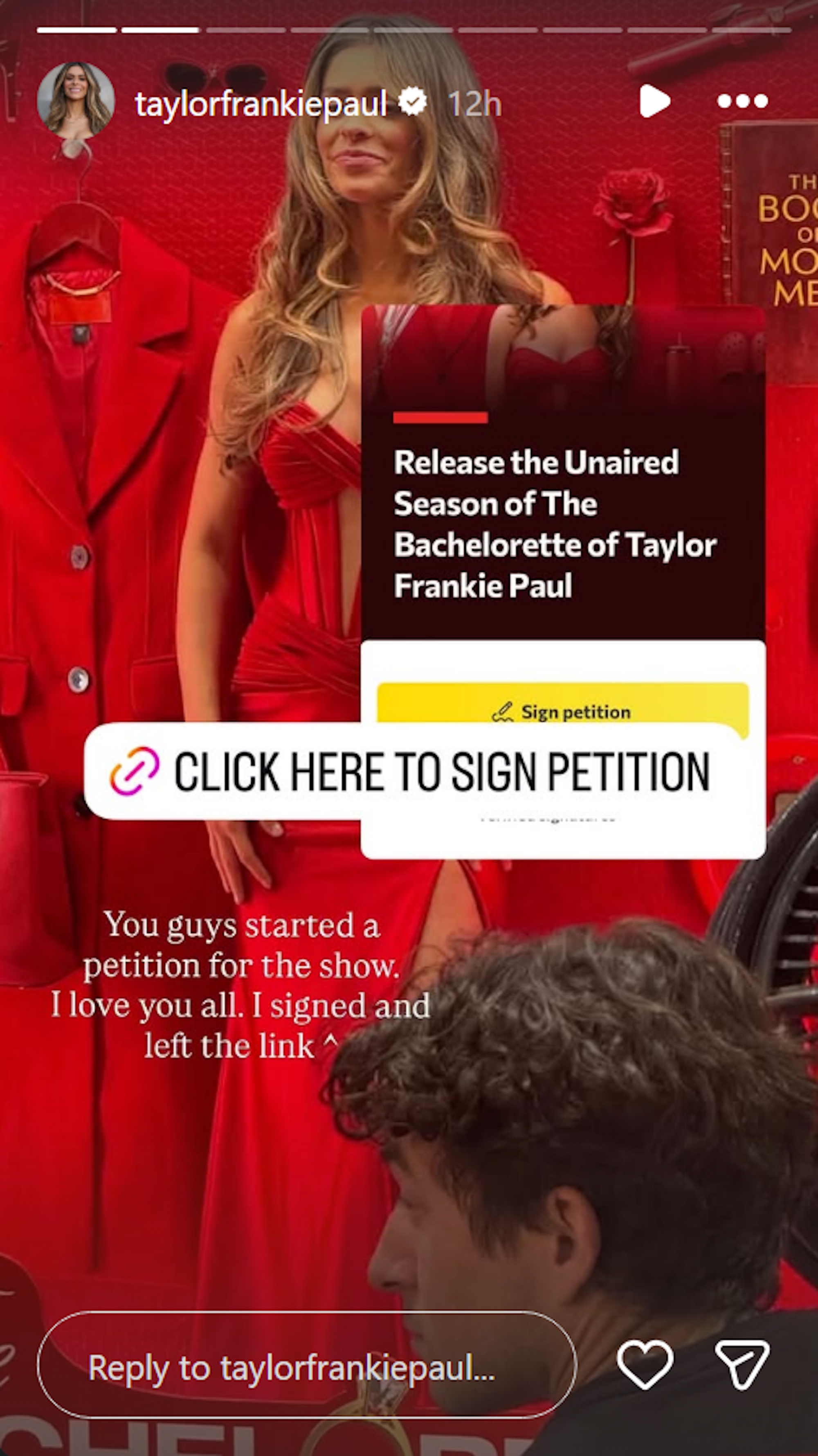 Taylor Frankie Paul shared the link to a change.org petition asking fans to help convince ABC to air the scrapped Season 22 of The Bachelorette, confirming that she has also signed it.