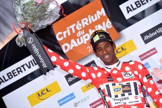 Daniel Teklehaimanot moved into the mountains jersey after a day in the break