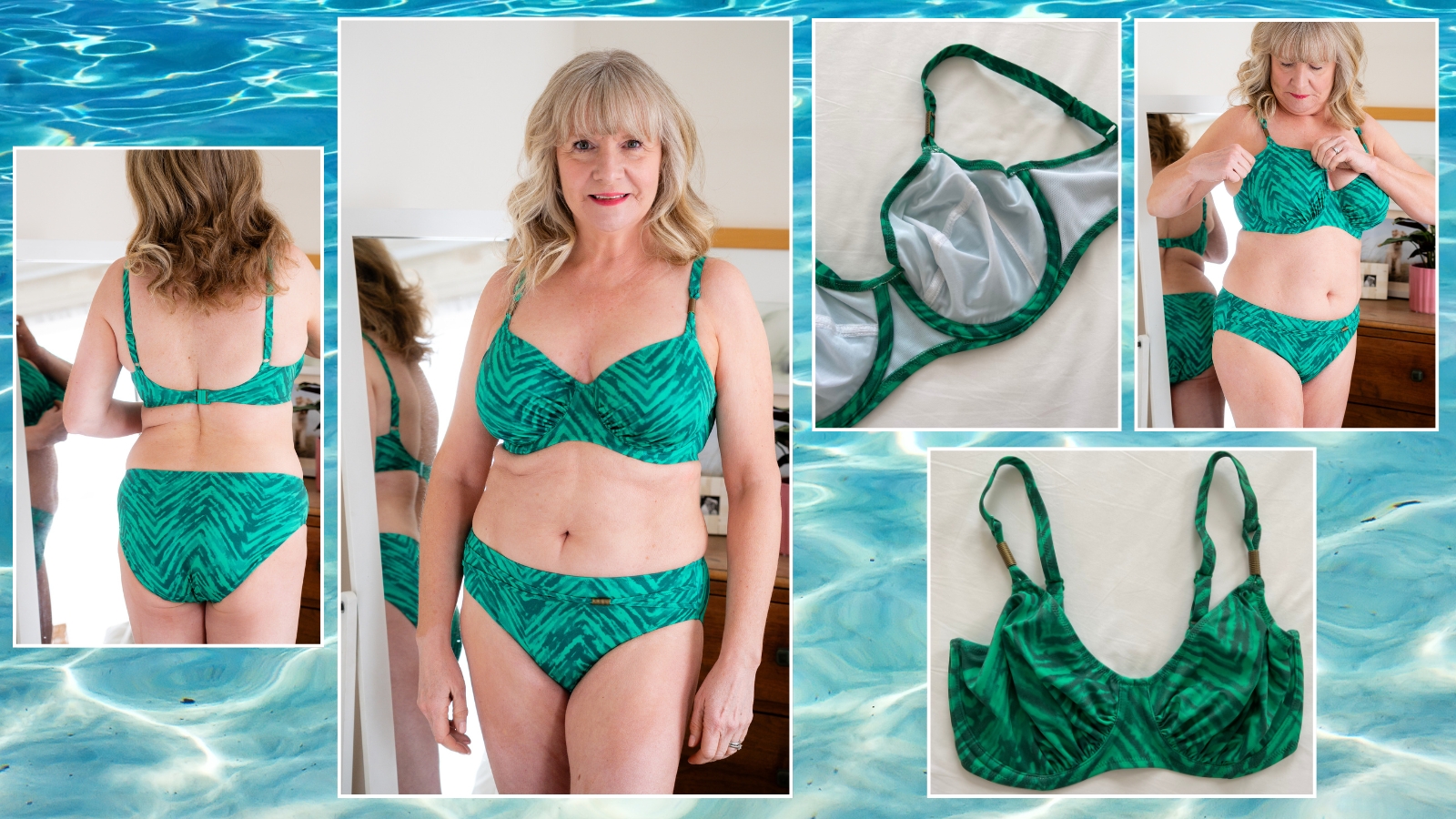 Julie Player wearing Fantasie full cup bikini