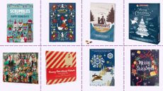 Dog advent calendars illustrated by montage of calendars
