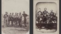 Seven Man Gun Crew, c. 1863 (left) 1st Louisiana Guards, c. 1862 (right)