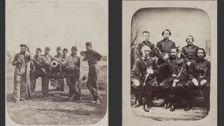 Seven Man Gun Crew, c. 1863 (left) 1st Louisiana Guards, c. 1862 (right)