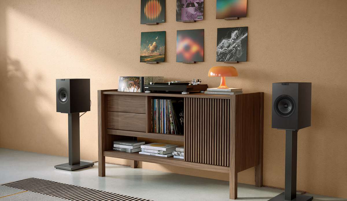 KEF Q Series speakers in a hi-fi listening room