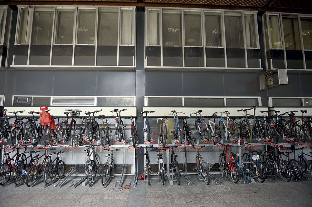 Communal sales bike storage