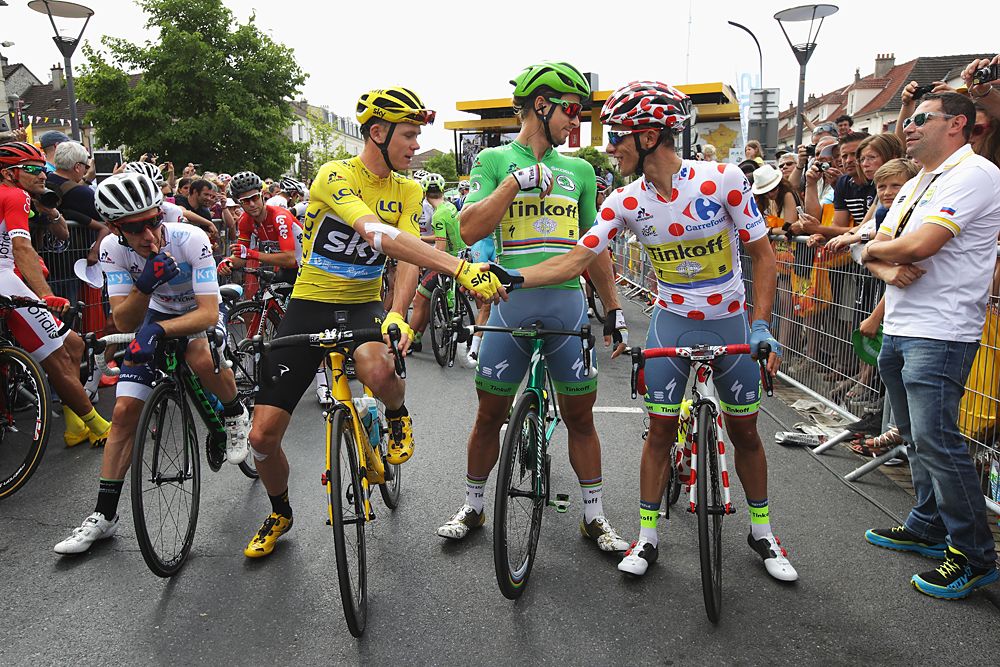 Adam Yates, Chris Froome, Peter Sagan and Rafal Majka