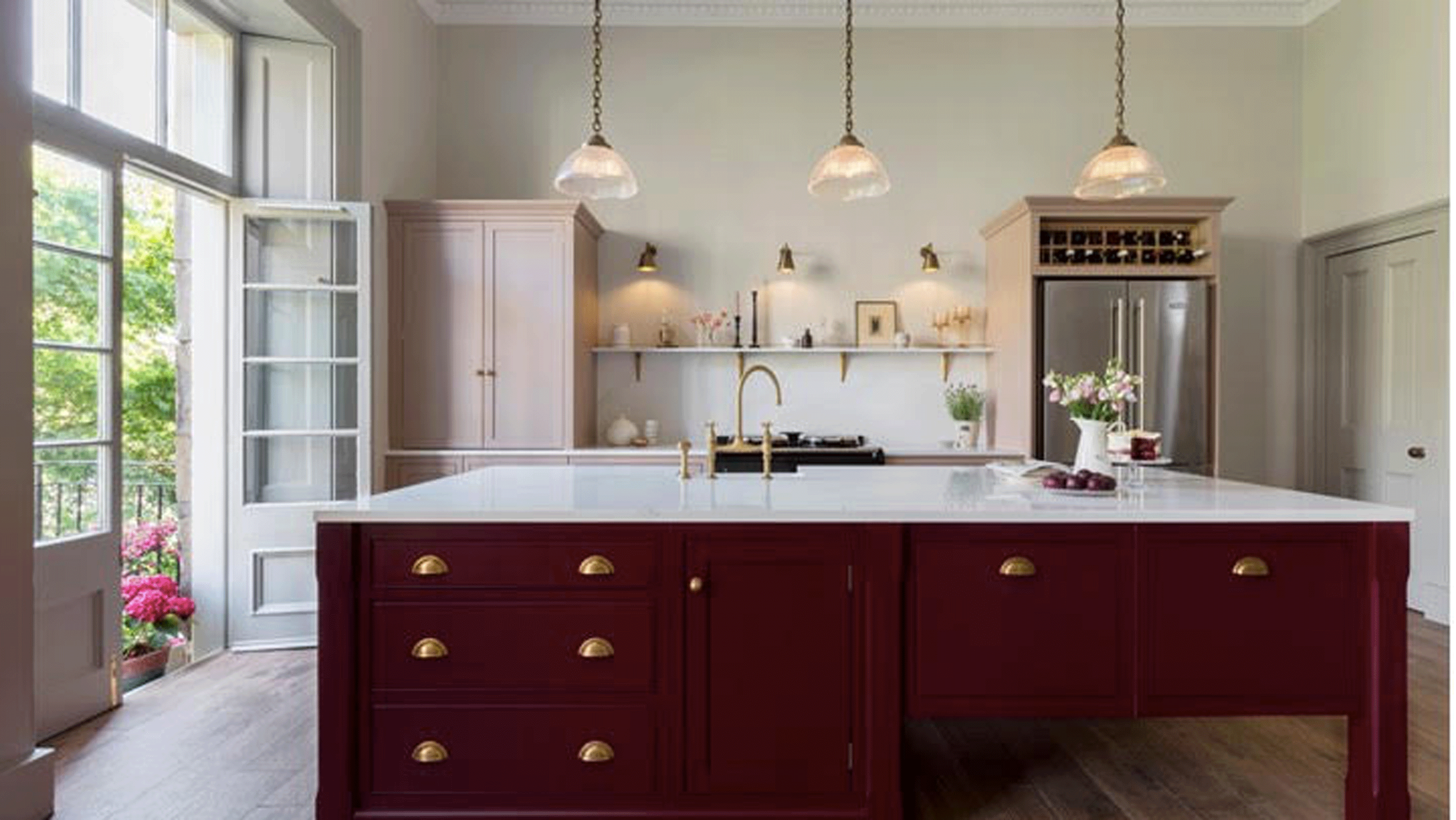How to reset a smart bulb kitchen with red island and trio of pendant lights