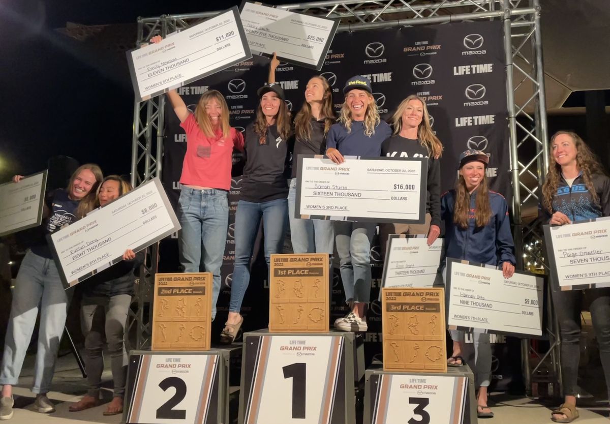 Final prizes to top 10 pro women at 2022 Life Time Grand Prix