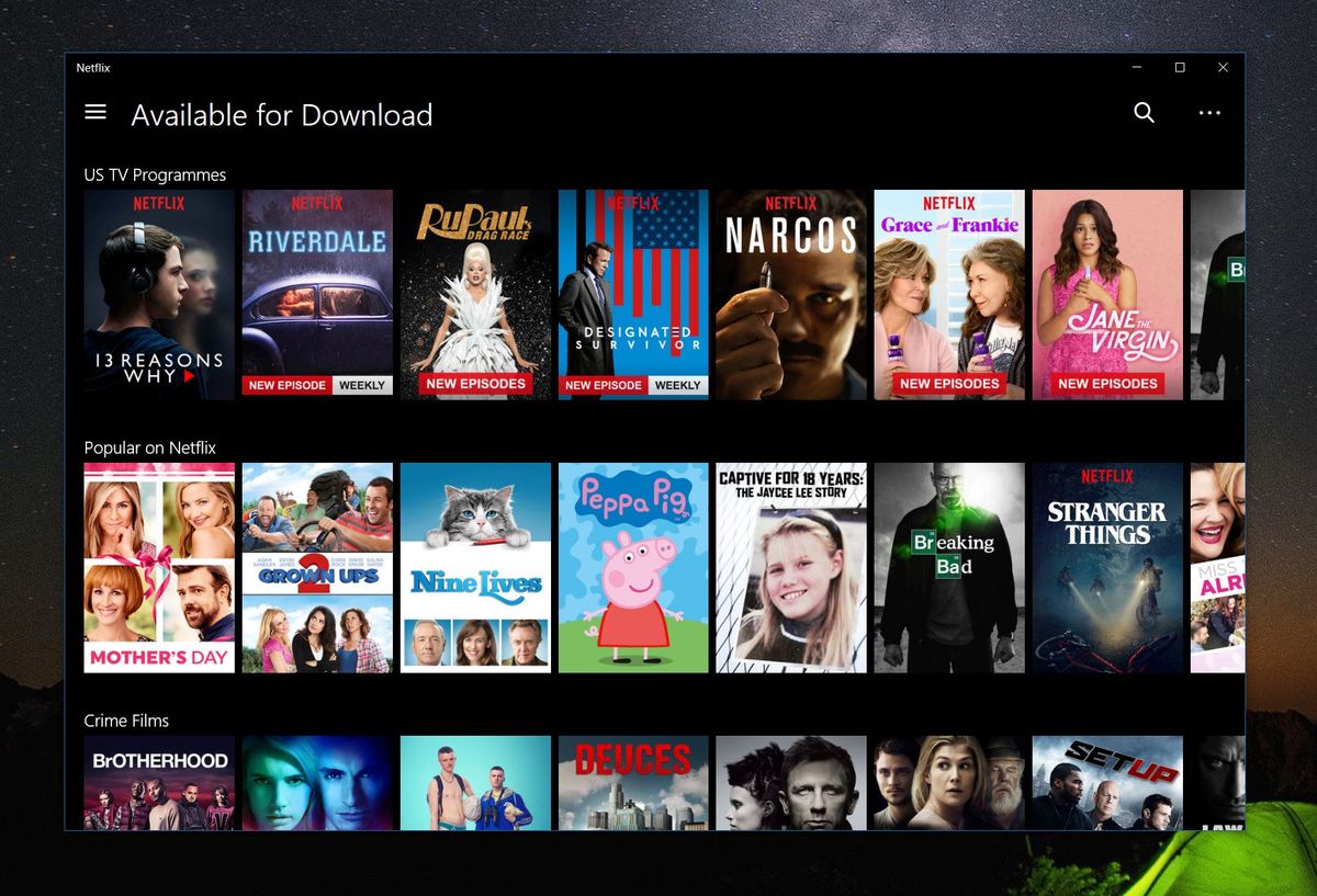 Netflix is rolling out offline playback for its Windows 10 Store PC app ...