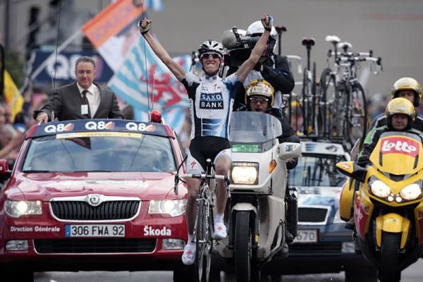 Andy Schleck soloed to victory in the 2008 Li&egrave;ge - Bastogne - Li&egrave;ge.