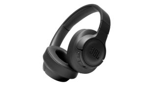 best headphones JBL tune 750btnc over-ear headphones in black against a white background