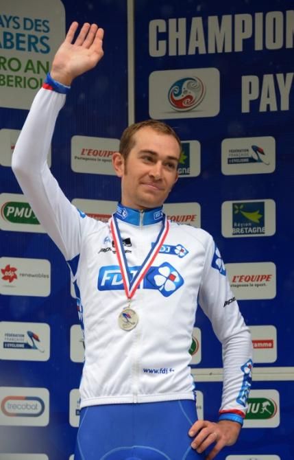 J&eacute;r&eacute;my Roy (FDJ) was second to Chavanel in the men's time trial