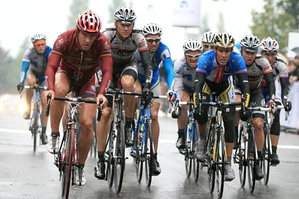 A wet, miserable day in the saddle for the peloton.