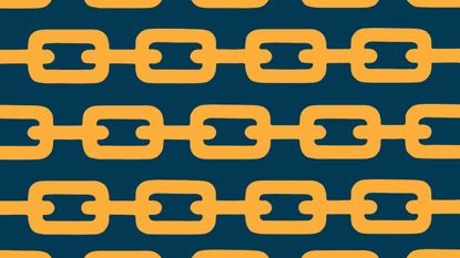 Illustration of orange chains