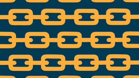 Illustration of orange chains