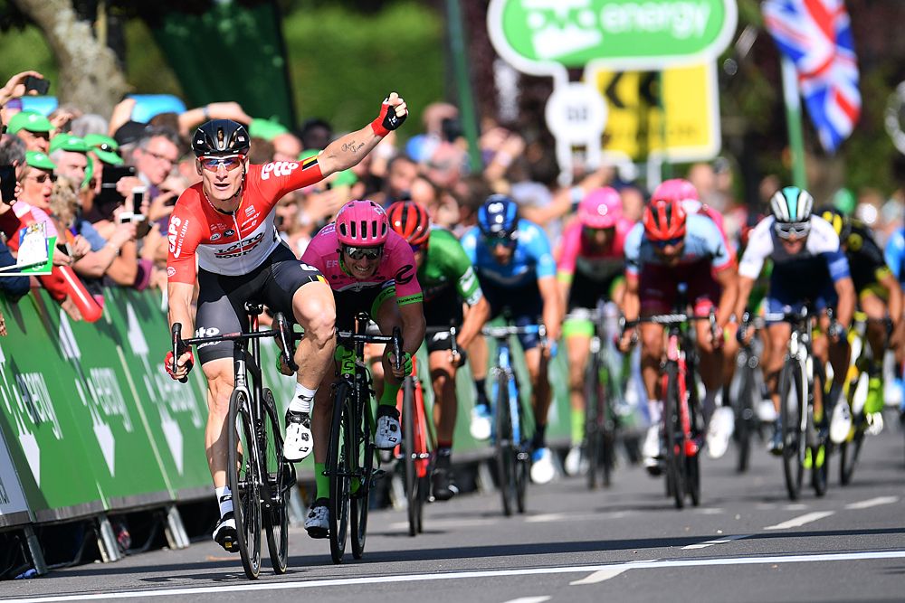Andre Greipel (Lotto Soudal) wins stage 4 at Tour of Britain