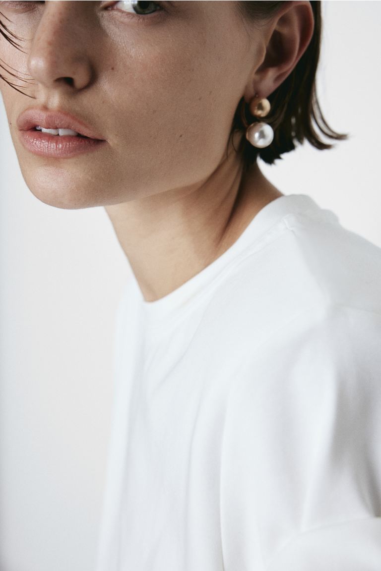 Bead-Detail Stud Earrings