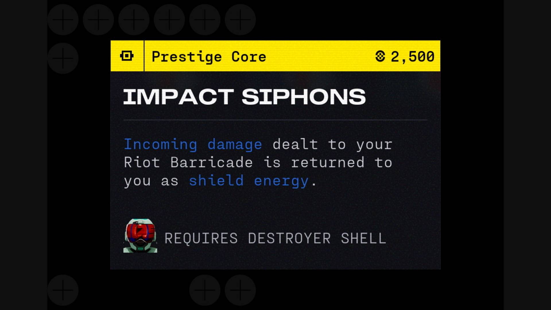 Marathon Destroyer Impact Siphons Prestige Core