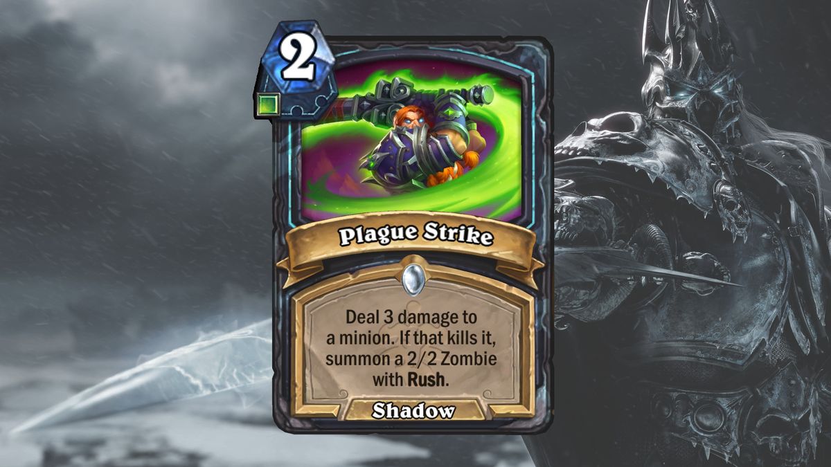 Cards and art from Hearthstone's March of the Lich King expansion.