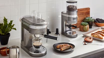 KitchenAid Artisan Espresso Machine and Artisan Coffee Grinder