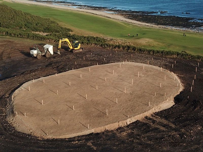 Royal Dornoch Building New 7th Hole