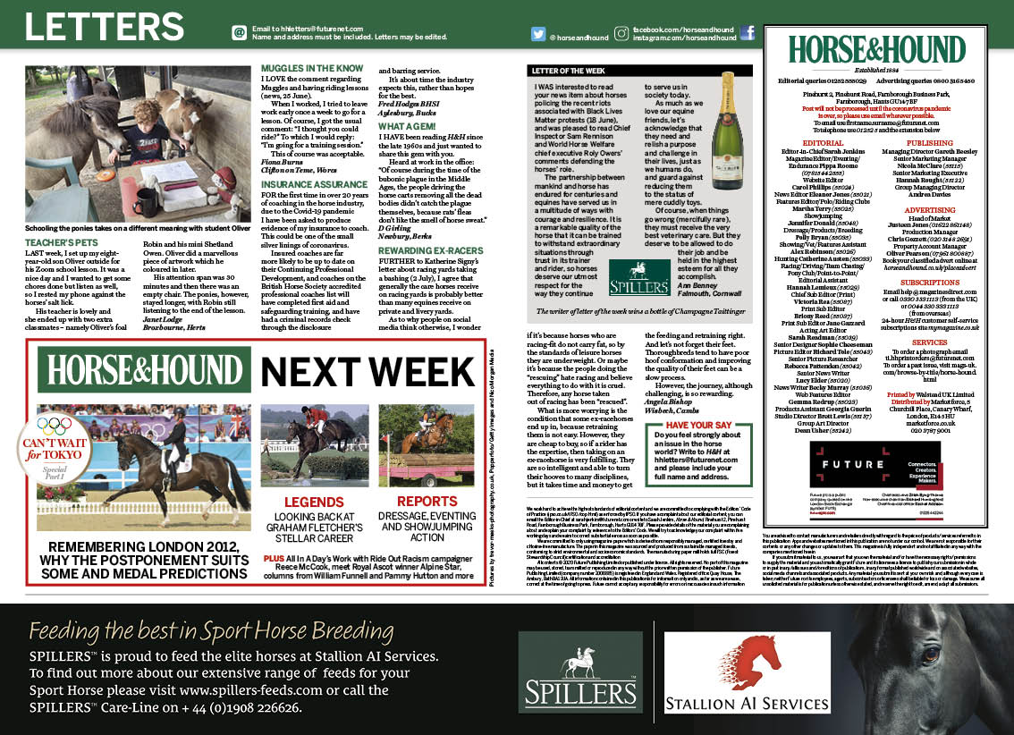 Letters and NWB 16 July 2020