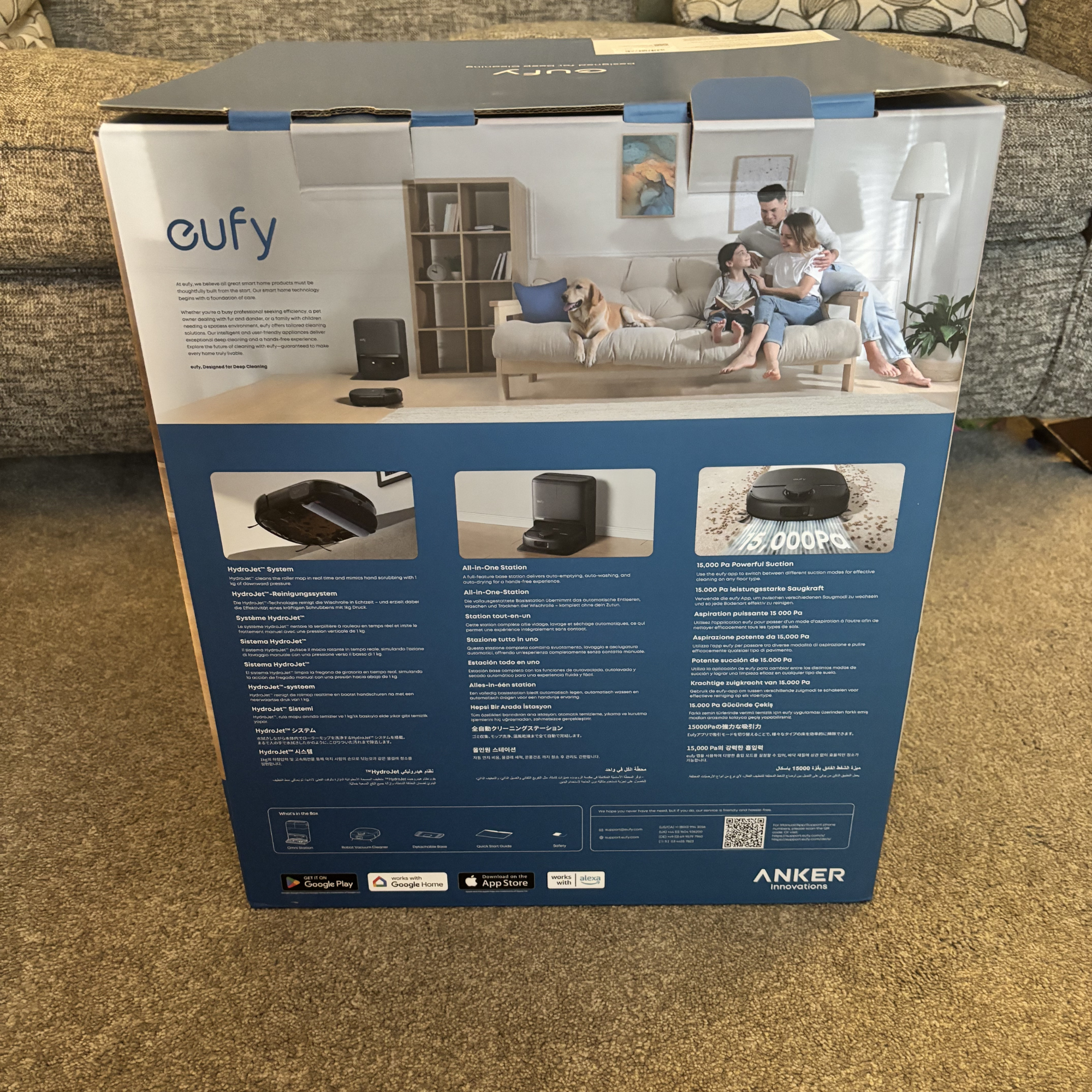 eufy omni c28 Robot Vacuum unboxing 