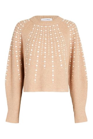 Intermix Bronte Embellished Wool-Cashmere Sweater