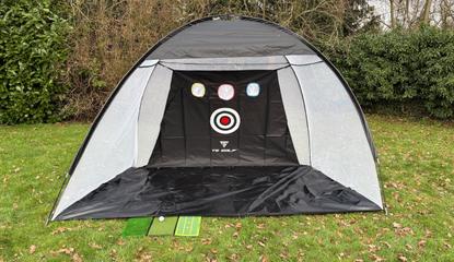 The TS Golf Practice Net on grass
