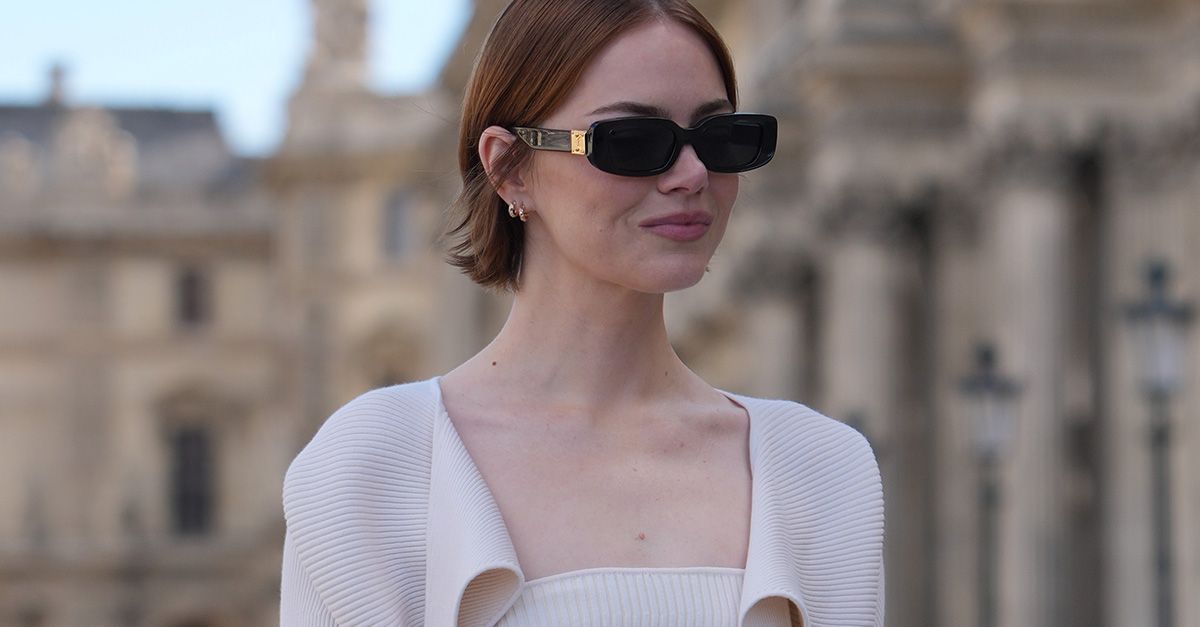 Spotted in Paris: Emma Stone Wore the Best Travel Pants to the Airport