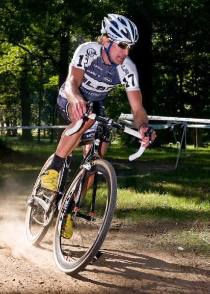 Dave Weaver (Alan) kicks up the dust.