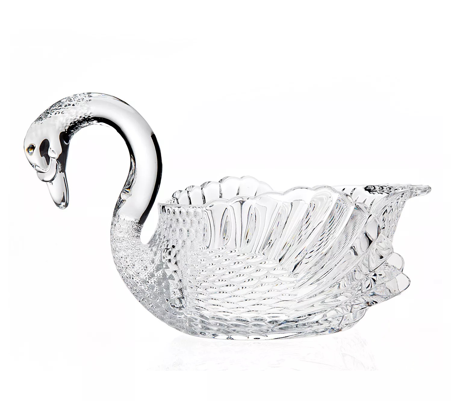 Godinger Crystal Swan Serving Bowl