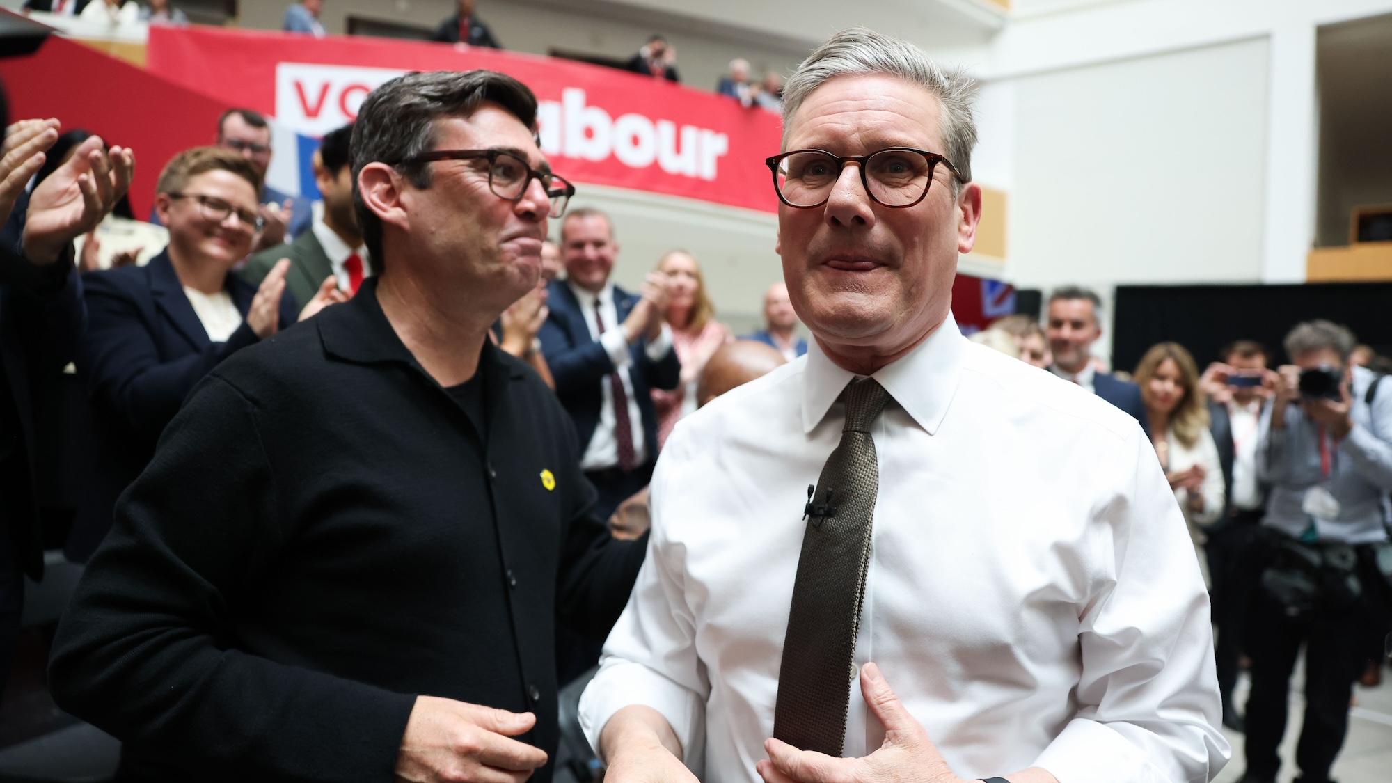Andy Burnham and Keir Starmer