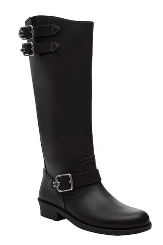 Women's Daria Leather Moto Boots