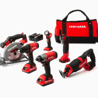 CRAFTSMAN&nbsp;V20 6-Tool 20-Volt Max Power Tool Combo Kit with Soft Case: $299$229 at Lowe's 
Save $70 -