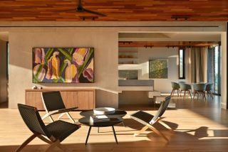 living space at Bay House by Blee Halligan in the Turks and Caicos Islands