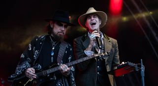 Dave Navarro and Perry Farrell perform side-by-side onstage with Jane's Addiction before the wheels came off the seminal but volatile alt-rock legends' reunion tour.