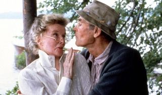 On Golden Pond Katharine Hepburn Henry Fonda share a sweet embrace