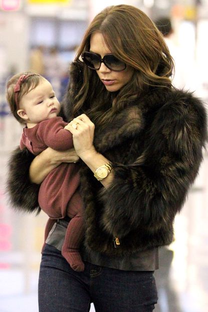 PICS: Victoria Beckham & Harper Seven head home to LA