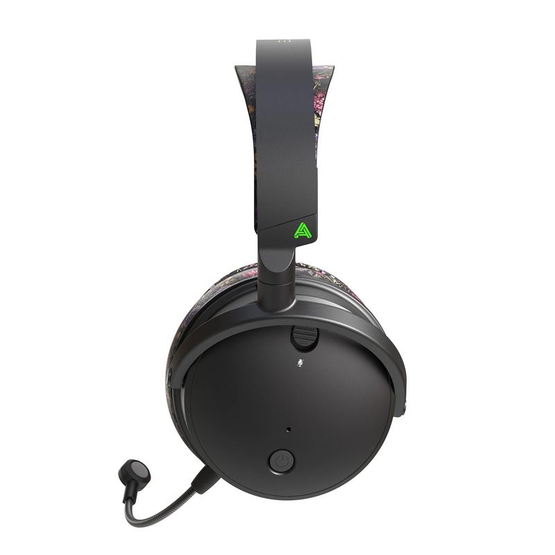 Shots of Audeze Maxwell Flora limited edition headset with floral trimming.