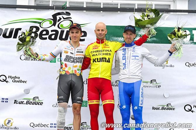 Serghei Tvetcov (Jelly Belly p/b Maxxis), Stefan Schumacher (Christina Watches-Kuma), Ryan Roth (Silber Pro Cycling)