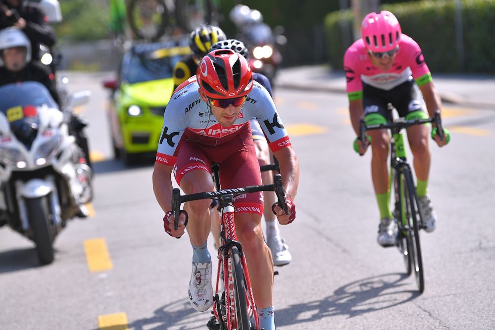 Willem Jakobus Smit (Katusha-Alpecin) in the stage 8 breakaway at Tour de Suisse