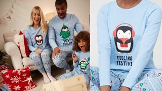 penguin Matching Family Christmas Pajamas