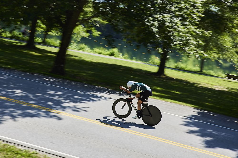 Michelle Howe at the USA Cycling Pro Road Championships time trial 2021