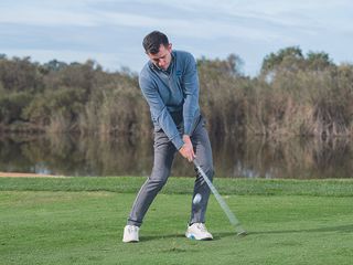 Dan Grieve demonstrating his release three when chipping around the greens