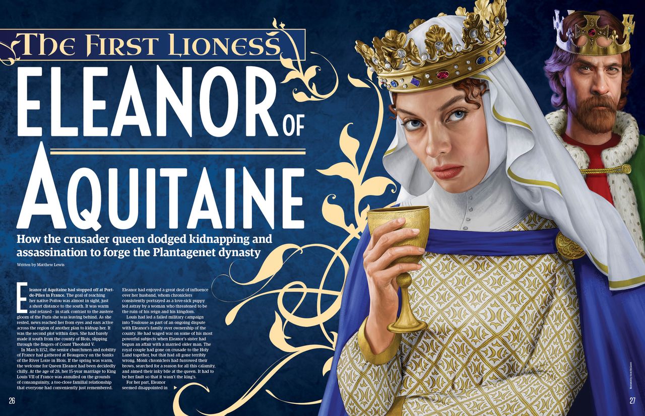 Eleanor of Aquitaine feature spread, All About History 123