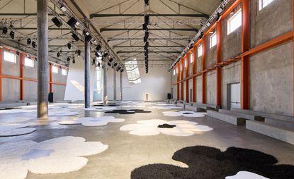 Prada show set at Milan Fashion Week S/S 2026