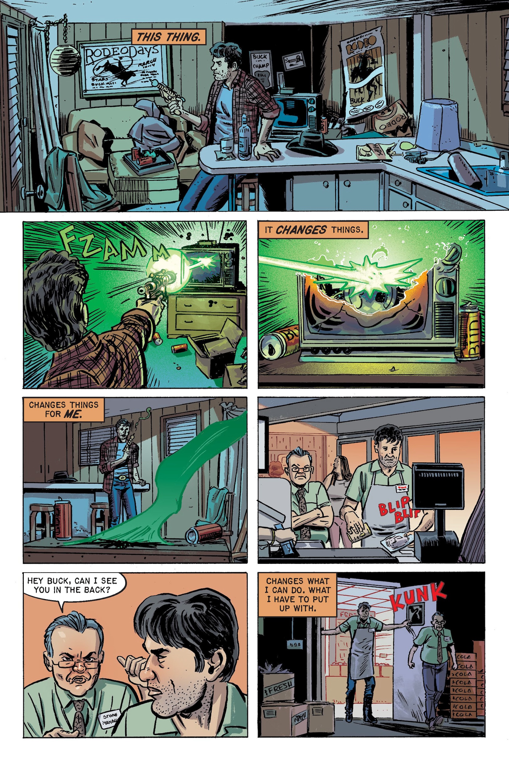 Preview pages from Cruel Universe #2.