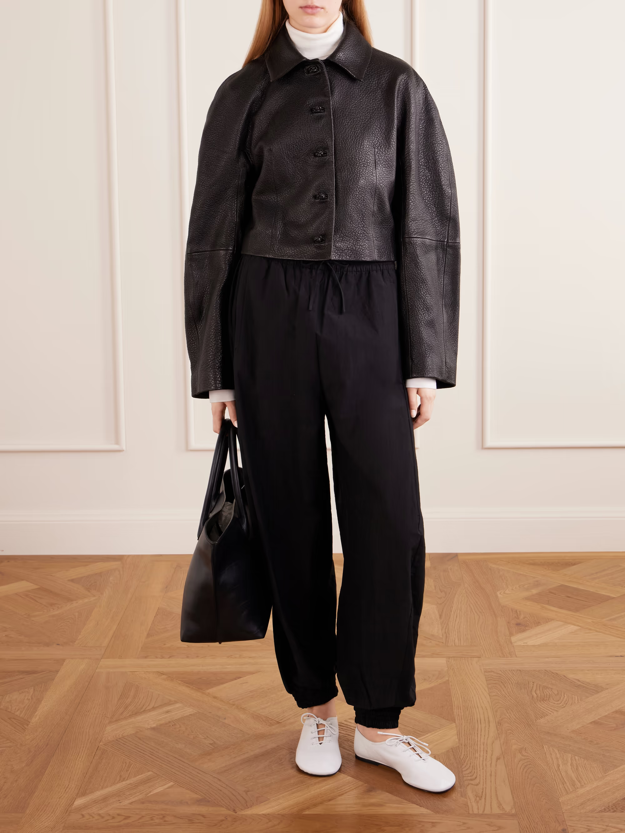 R&amp;Oacute;HE, Cotton-Blend Seersucker Balloon Pants