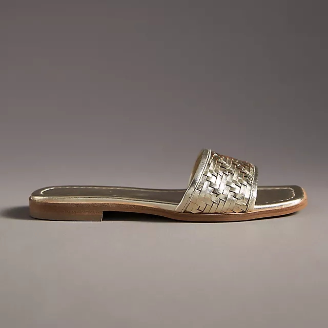 Anthropologie Woven Leather Sandals